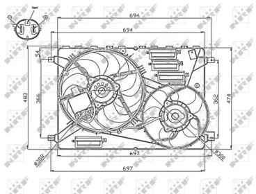WILMINK GROUP wg1720679 -  Вентилятор, охлаждение двигателя